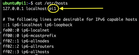 Add hostname to /etc/hosts