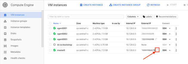 Open Compute Engine in Web browser