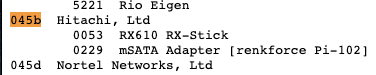 Vendor and Part from http://www.linux-usb.org/usb.ids