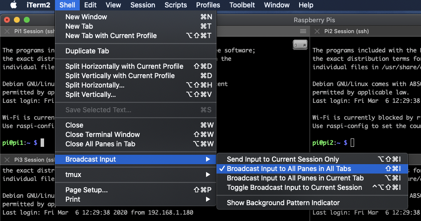 How to Broadcast Keystrokes to all Raspberry Pis