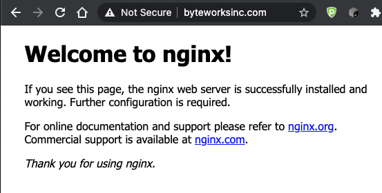 Nginx Welcome Page